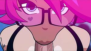 Princess Ethel Sucks Cock in Gym Blowjob Scene!