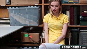 Teenrobbers.Com: Catarina Petrov Shoplifter Gets Pussy Eaten