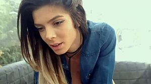 Young 18+ Girl Shows Big Tits on Outdoor Webcam