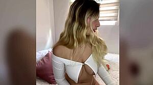 april-fox shows her latina ass and big tits in blonde scene 😏