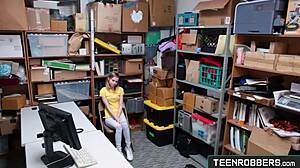 Teenrobbers.Com: Catarina Petrov Shoplifter Gets Pussy Eaten