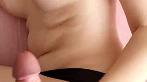 STEPSISTER'S HANDJOB Leads To HUGE CUMSHOT On TITS In POV