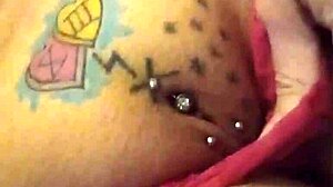 just playing with my huge natural tits and smooth wet pink pussy