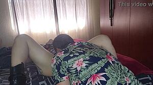 hot blonde pussy licking and creampie