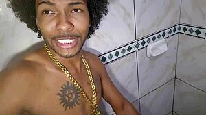 Young Guy Feels Intense Pleasure Bent Over In Shower