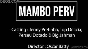 Jenny Pretinha enjoys anal group action with Brazilians