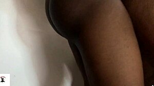 grandma fakes a sound while cooking lunch for me after school just to fuck my big black cock