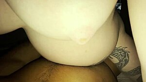 my pregnant body cums hard on big black cock