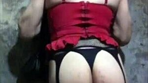 trying on lingerie for crossdressing, see if he likes my ass