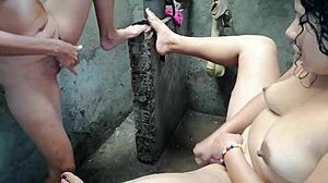 Brunette Milf Toys In Lingerie Orgasm