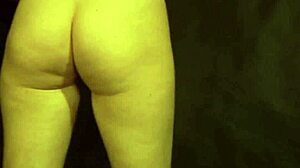 Undressing in Lingerie to Tease Her Puffy Pussy