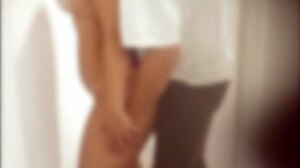 Real homemade pizza delivery guy hidden cam with no audio, Karina and Lucas 😏