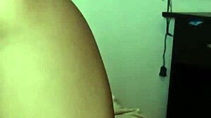 cumming on her face on her knees close up homemade with couple and piercing