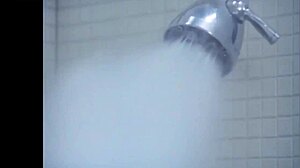 Ebony girl undresses in shower scene from Kolchak.