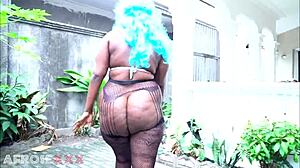 BBW slut tastes new big black cock