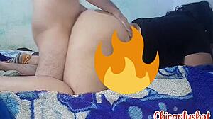 Fat Latina Stepmother Fucked Doggy Style While Masturbating