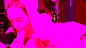 Girlfriend fucking in the neon light vip room pov - bailey base 😏