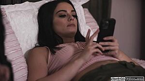 Brunette's Intense Passion Fucking Her Creepy Stepcousin