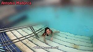 Did you ever try risky pickup sex in a famous thermal bath? This petite Spanish teen Valentina Lapiedra gets bent over by a big cock outdoors