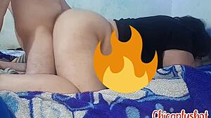 Fat Latina Stepmother Fucked Doggy Style While Masturbating