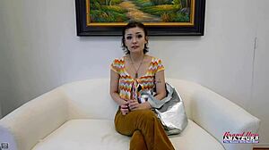 Petite wendy intensely rubs pussy then gets banged