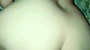 Milf bent over in doggystyle squirting from creampie