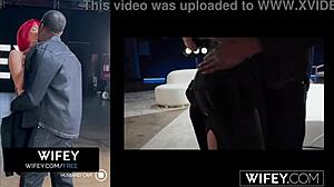 Fiery redheaded hotwife Samantha Sinz loses control over a massive BBC in this intense session.