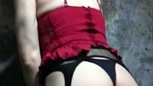 trying on lingerie for crossdressing, see if he likes my ass