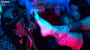 i moan worshipping goddess's feet and toes, choking on her big natural tits, tickling my ass as bbw femdom