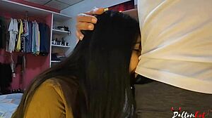 Cute Stepsister Sucks Cock Despite Being Unfaithful