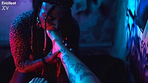 i moan worshipping goddess's feet and toes, choking on her big natural tits, tickling my ass as bbw femdom