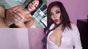 Hot Latina teen masturbates and fucks stepbrother in POV!
