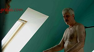 i'm the amazing brunette babe getting punished on my smooth ass in the garage