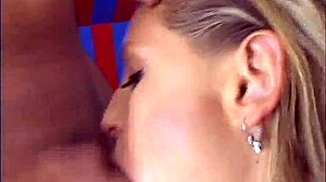 Blonde Coed Rides In Heels And Stockings