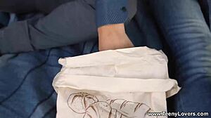 Tattooed redhead mary solaris rides and swallows cum