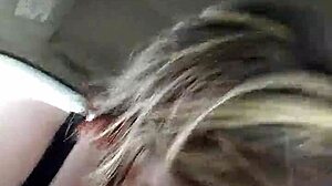 Bbw wife Liz gives roadside blowjob