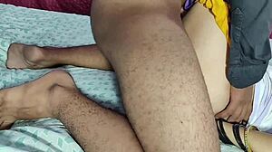 so this guy finds the landlord's daughter alone at home and totally dominates her with some wild fetish play including armpit licking and spitting