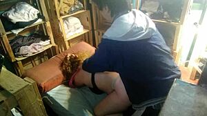 Latina bends over for intense doggystyle fucking by boyfriend