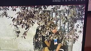 She gave sweet kisses to his penis right there in public outdoors.