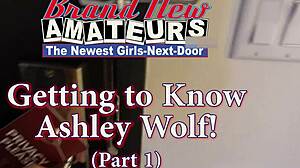 skinny inked brunette ashley wolf, wanna see her rub pussy and tits with big dildo?