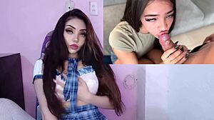 Hard FUCKING with Boyfriend CUMS on Face