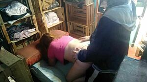 Latina bends over for intense doggystyle fucking by boyfriend