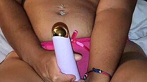 Latina milf couples indulge in bedroom play with toys and vibrators. Cum drips on ass