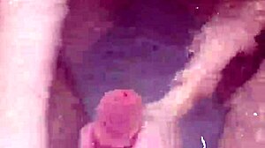 bath handjob ends with underwater cumshot pov