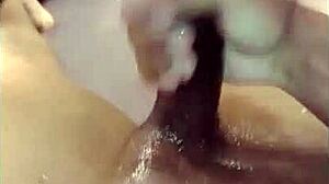 Massaging That Huge Military Cock in Homemade Solo Action