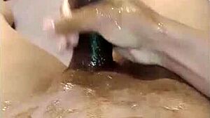 Massaging That Huge Military Cock in Homemade Solo Action