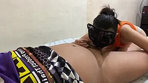 Pregnant roleplay rider meets random stranger in homemade date