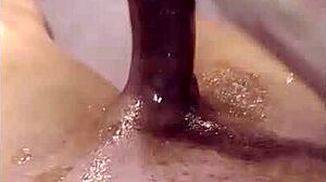 Massaging That Huge Military Cock in Homemade Solo Action