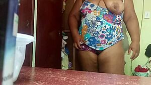 Beautiful housewife feels intense horniness in public outdoor setting