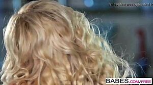 Niki Lee in pearls and lace gets wet in church